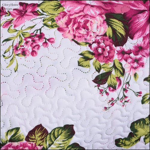 3 Piece Quilt Set - Fuschia